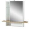 Spiegelschrank  Neffelsee - weiß - Maße (cm): B: 90 H: 86 T: 20