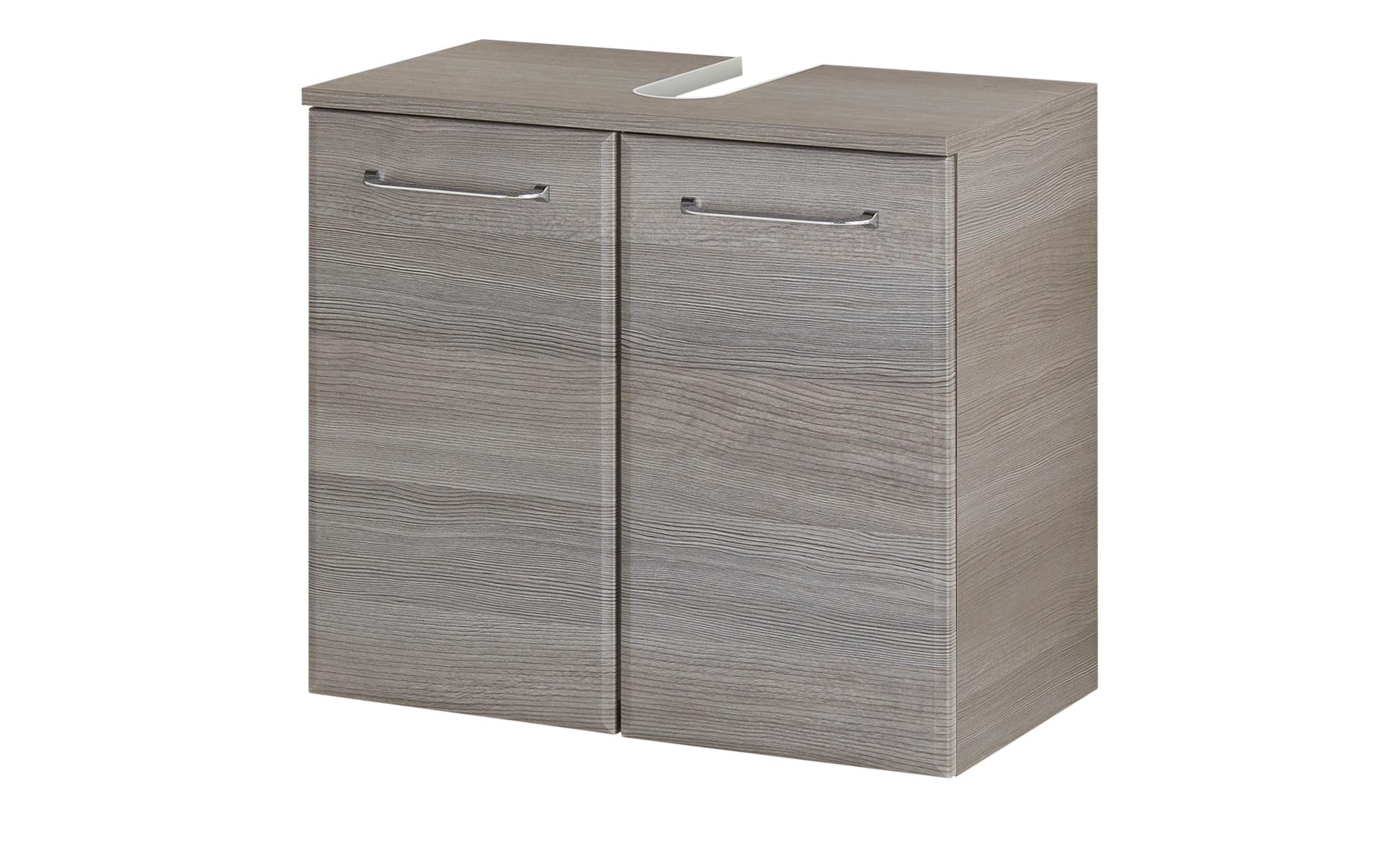 smart Waschbeckenunterschrank  Onda - grau - Maße (cm): B: 60 H: 53 T: 33