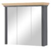 Spiegelschrank  Varese - grau - Maße (cm): B: 83 H: 75 T: 25