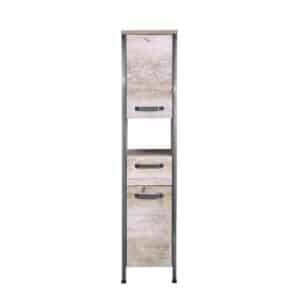 Industry Design Hochschrank in Eiche Grau Nachbildung 35 cm breit