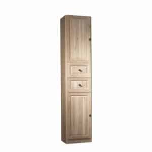 Badezimmer Hochschrank aus Eiche White Wash 200 cm hoch