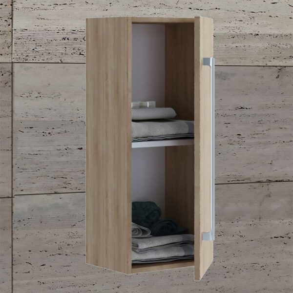 Holzoptik Bad Hängeschrank in Sonoma-Eiche 75 cm hoch