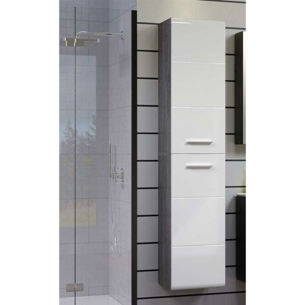 Hänge Badseitenschrank in modernem Design 170 cm hoch - 35 cm breit