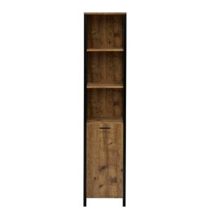 Badseitenschrank im Industry und Loft Stil Holz Optik Eiche verwittert