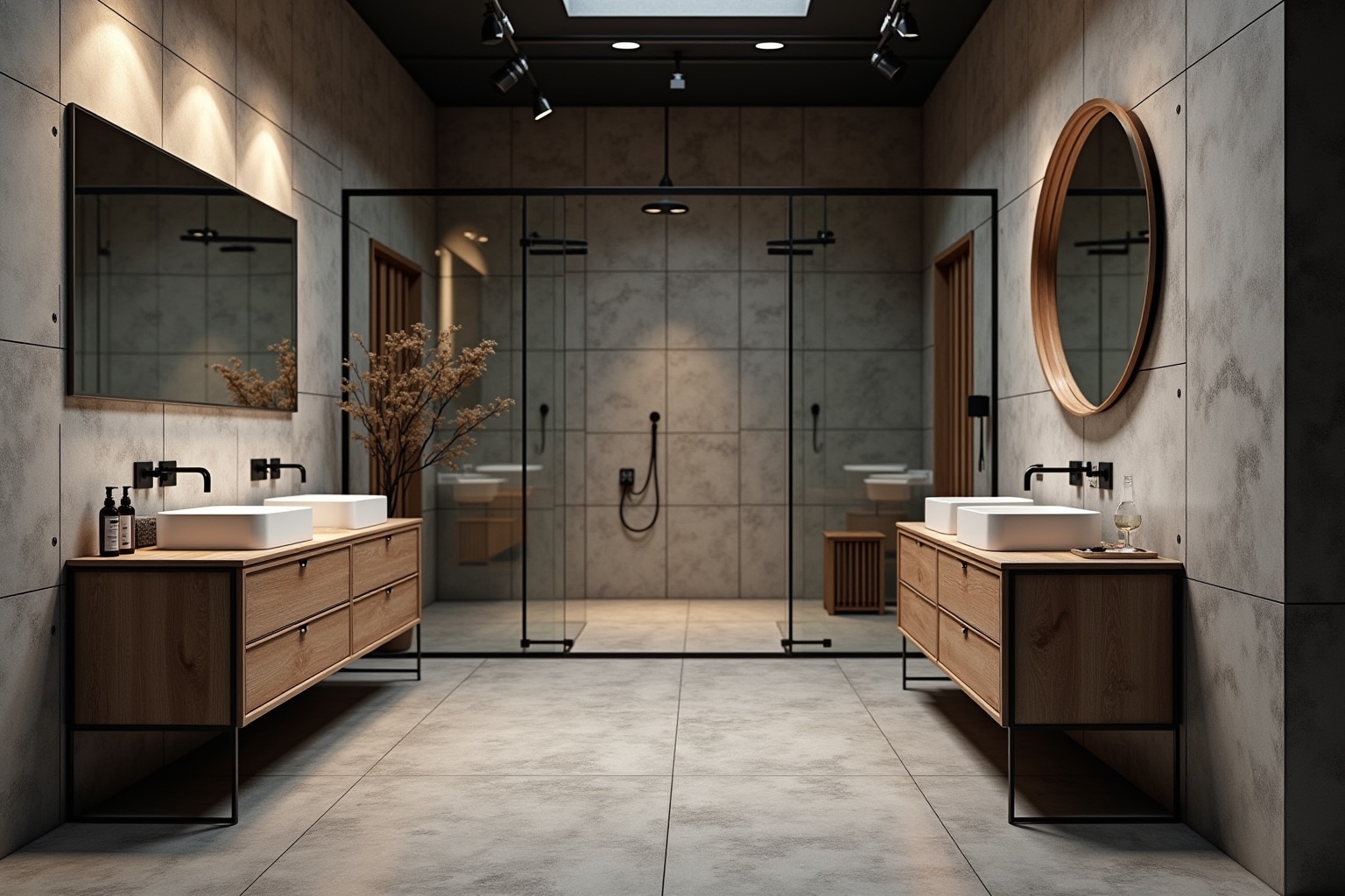 17 Badmöbel Industrial Style Ideen