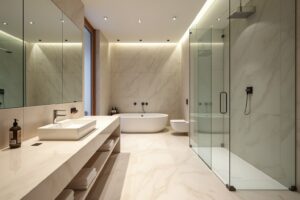14 moderne Badezimmer mit Dusche