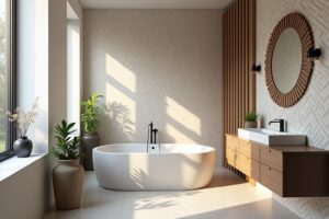 15 Tapeten Badezimmer: Neue Trends