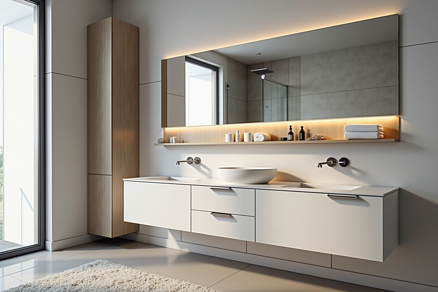 17 Waschbeckenunterschrank mit Regal Ideen