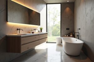 Perfektes Badezimmer Komplett Set mit Waschbecken