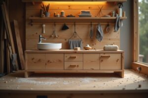 Holz-Waschbeckenunterschränke selber bauen